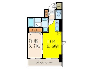 江坂プライマリーワンの物件間取画像